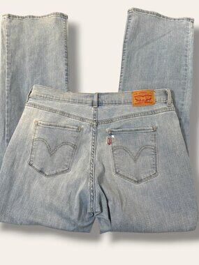 Levis Jeans Womens 31 Classic Bootcut 12M W31 L32 Light Wash Denim Faded Flare